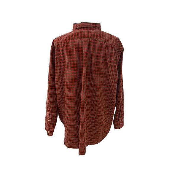 Polo Ralph Lauren 3XB Big Button Down Dress Shirt Classic Fit Red Black Plaid - Picture 6 of 7